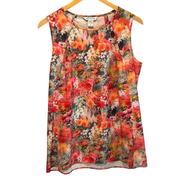 Athleta Refined Zephyr Tank in Watercolor Floral Print - size Medium - Picture 1 of 5